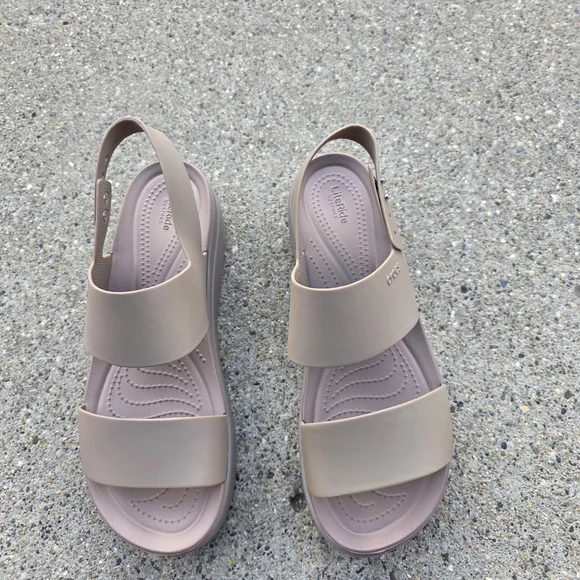 Litestride By Crocs Women’s Classic Platform Sandal in Blush Size 11 - Picture 5 of 12